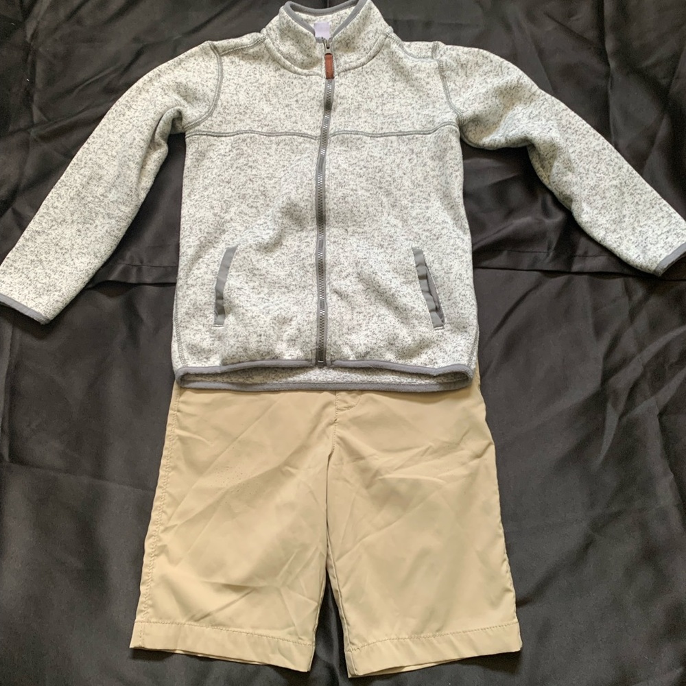 Two for the price of one, size 10y/o for boys. Top is Carters, bottom is OshKosh